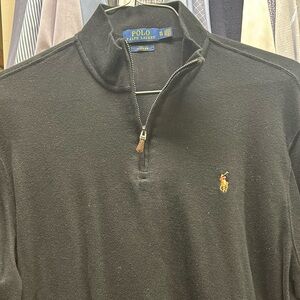 Black Ralph Lauren quarter zip. Estate Rib size xl